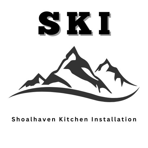 Logo for Shoalhaven Kitchen Installation featuring mountains and the acronym SKI.