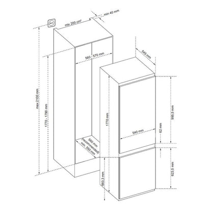 BLAUPUNKT INTEGRATED FRIDGE