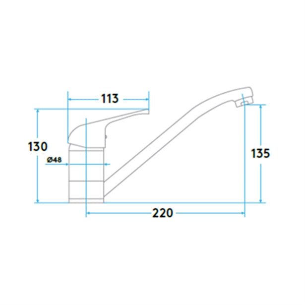 CLASSIC SWIVEL MIXER (CHROME)