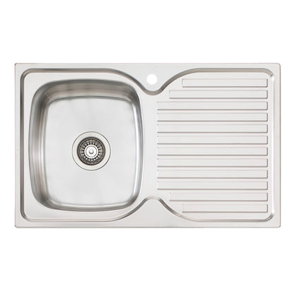 AUSTRALIS SINGLE BOWL AND DRAINER (LEFT HAND SINK)