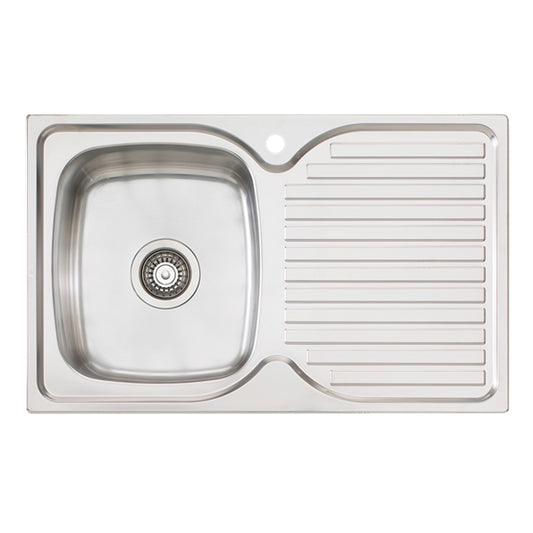 AUSTRALIS SINGLE BOWL AND DRAINER (LEFT HAND SINK)
