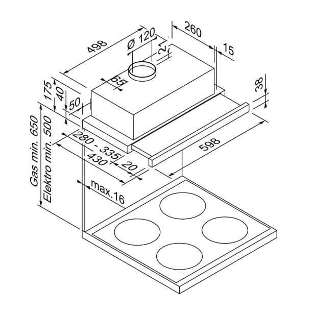 BLAUPUNKT 60CM SLIDEOUT UNDERMOUNT (STAINLESS STEEL)